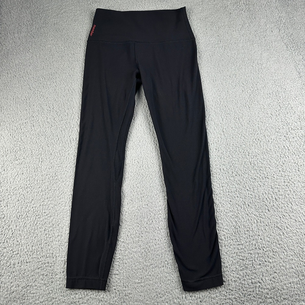 Lululemon Align Leggings Womens 4 Black Red High Rise Member Edition Yoga Pants